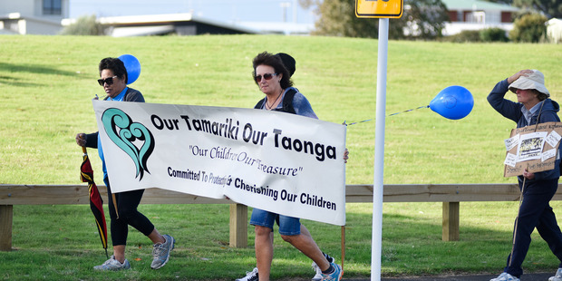 March for Moko, Papamoa. Photo/George Novak