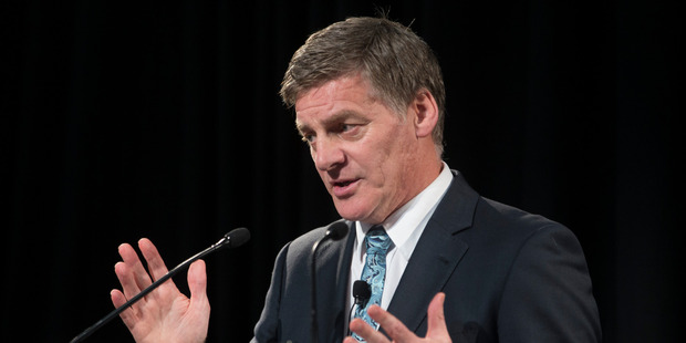 Finance Minister Bill English during his Budget 2016 presentation. Photo / Mark Mitchell