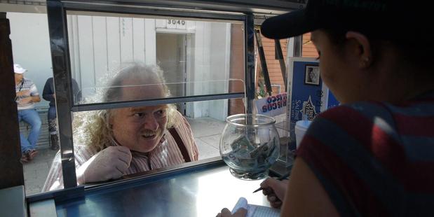Jonathan Gold, looking hungry in City of Gold. (Supplied)