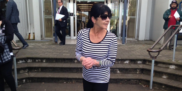 Sue McGrath aunt of Renee Duckmanton outside the Christchurch High Court. Photo / Charlotte Lewis-West