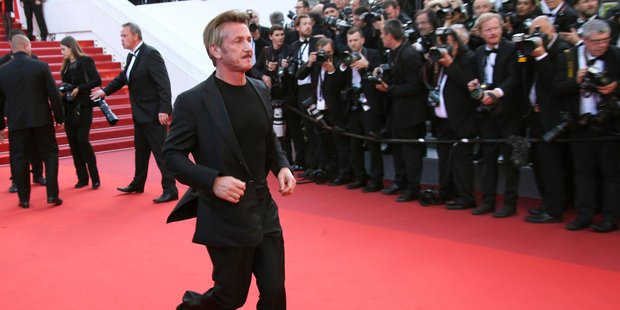 Sean Penn brushed aside Cannes critics' bad reviews of The Last Face. Photo / AP