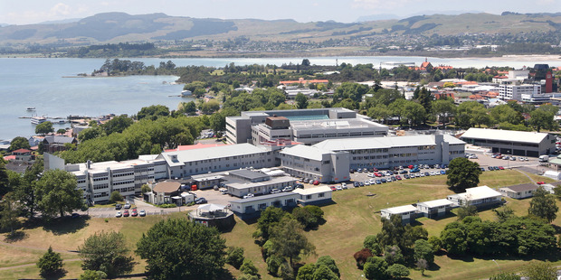 Aerial view of Rotorua Hospital. Photo / Ben Fraser