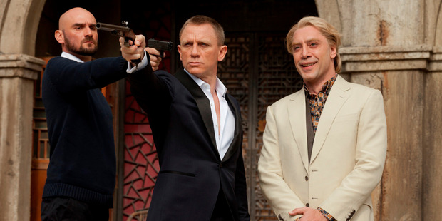 Daniel Craig in James Bond in a scene from the movie, Skyfall.