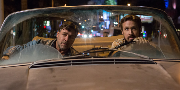 Loading Russell Crowe and Ryan Gosling hit the town in Nice Guys (Supplied)