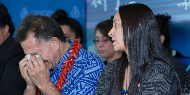 George Siaosi's father, Papali'i Seiuli Johnny and fiancee Melissa Ansin appeal for information after the assault. Photo / Greg Bowker
