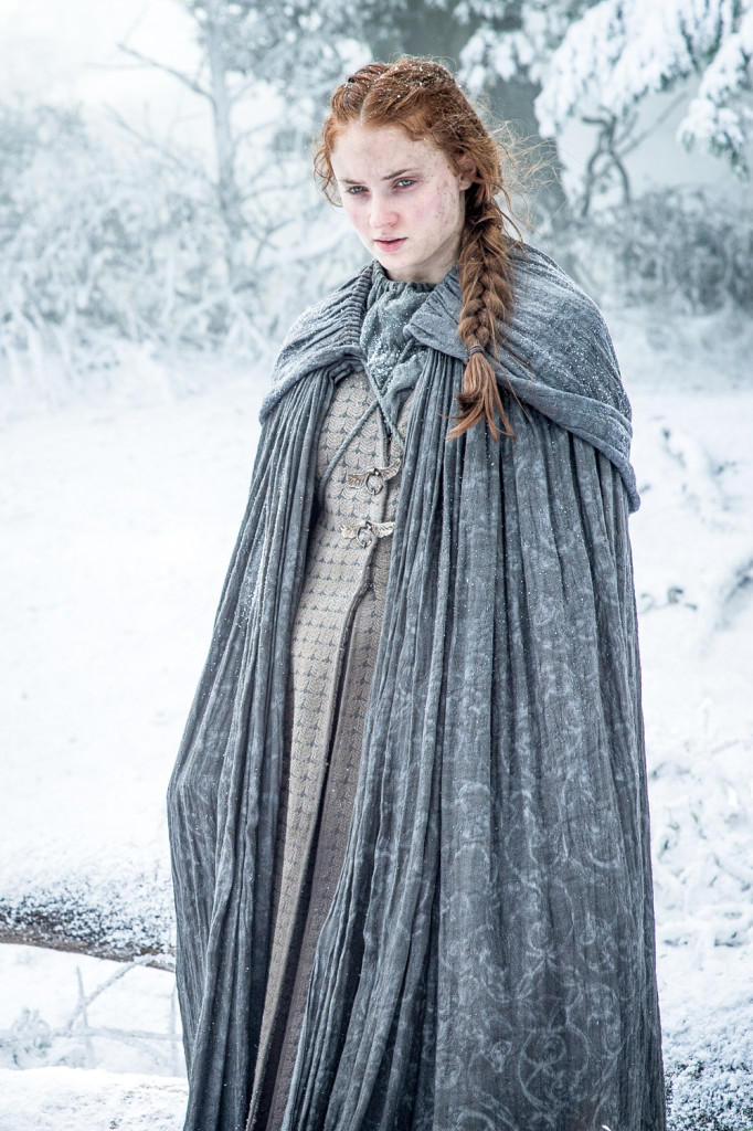The photo which first sparked speculation Sansa may be pregnant.
