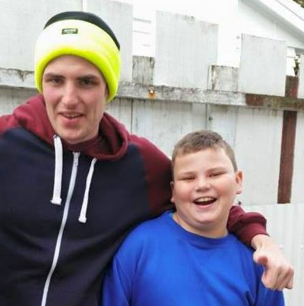 Eric and his brother Alex. Photo / Facebook