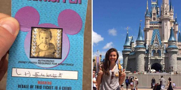 Walt Disney World honoured the remaining day on the four day pass, despite its age. Photo / Chelsea Herline
