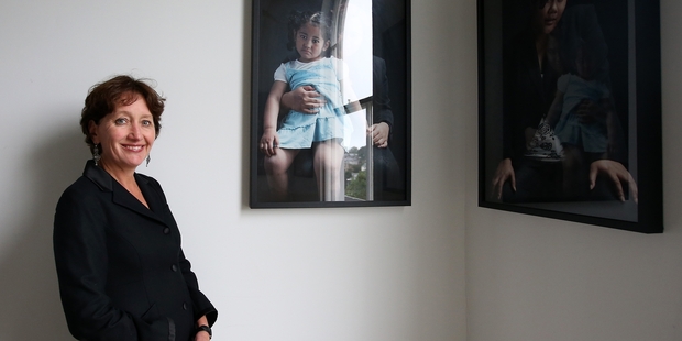 Auckland Art Fair director and art collector Stephanie Post in Remuera, Auckland. Photo / Getty Images