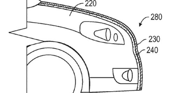 The Google patent describes an adhesive layer beneath an outer shell. Photo / US Patent and Trademark Office via Washington Post