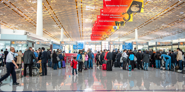 The gender segregated security lines were first introduced at Beijing International Capital Airport. Photo / iStock