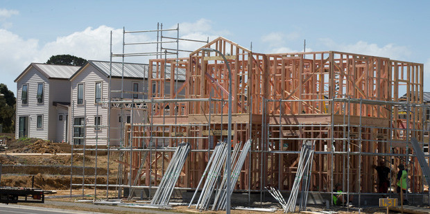 A Special Housing Area in the build process. File photo / Nick Reed