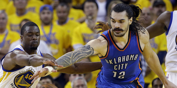 Steven Adams in action for the Thunder. Photo / AP