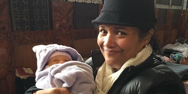 The Te Puea Memorial Marae at Mangere Bridge, which opened its doors to the homeless last week, has appealed for a house for 14-day-old baby Mereana and her parents. Photo / Facebook