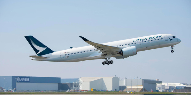 The new aircraft is largely made of composite materials, allowing bigger windows and more comfortable cabin pressure.