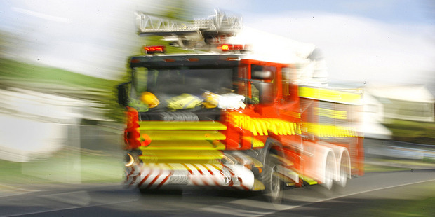 Severe winds made the firefighters job difficult. Photo / File