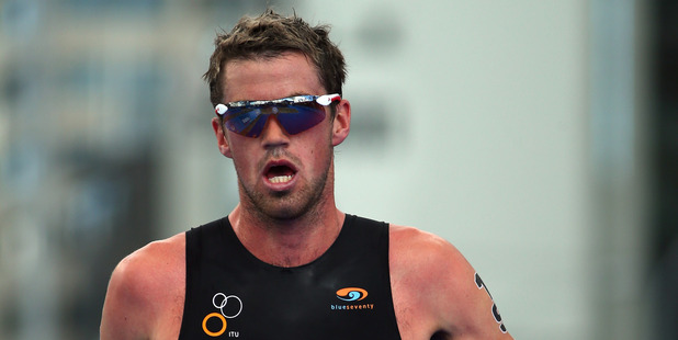 Tony Dodds during the ITU World Triathlon Men's Race in Auckland. Photo / Getty Images