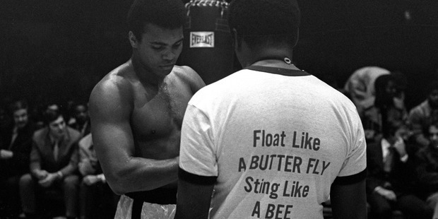 Ali in training for his fight against Oscar Bonavena on December 7, 1970. Photo / Getty Images
