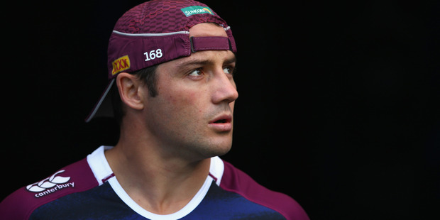 New South Wales' notes about targeting Cooper Cronk were reportedly left in a changing room. Photo / Getty