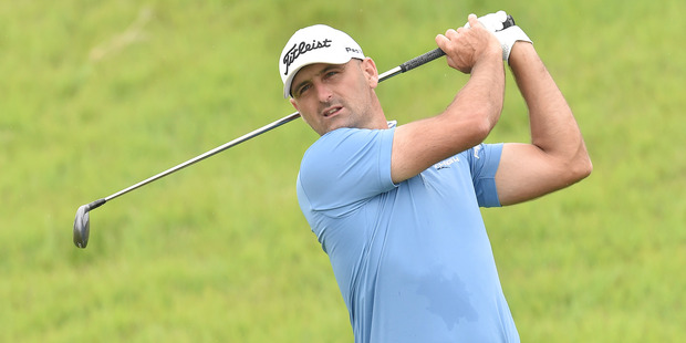 Michael Hendry during the third round of the Mizuno Open. Photo / Getty Images