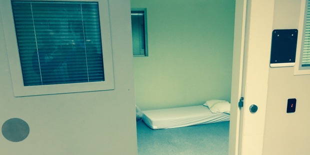 A seclusion room similar to where Ashley is kept at Tawhirimatea. Photo / Supplied