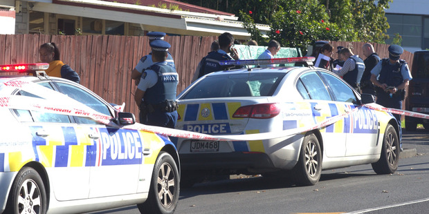 Police at the scene. Photo / Jason Oxenham