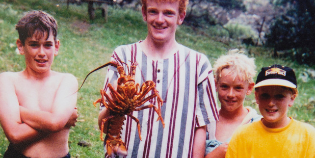 Ashley loved diving for crayfish on holidays as a teenager. Photo / Supplied