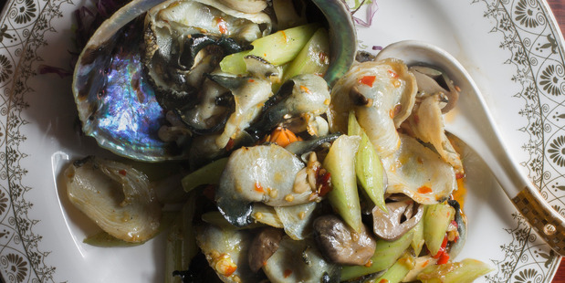 The $128 abalone/paua dish at Jade Dragon. Photo / Tam West