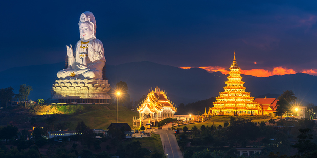 Chinese temple in Chiang rai, Thailand.