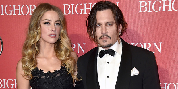 "Throwaway line" about Amber Heard and Johnny Depp's relationship got a commentator in hot water. Photo / AP