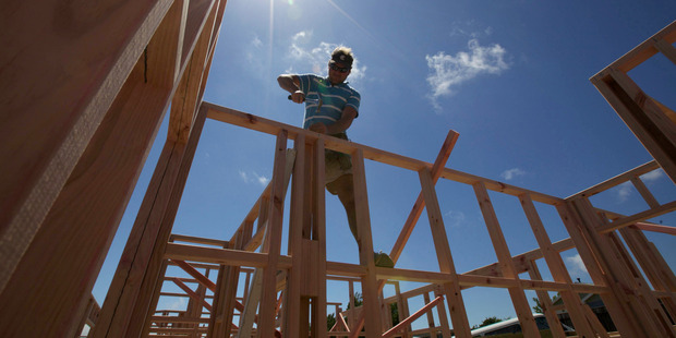 Across all buildings, the value was up 20 percent to $1.41 billion in April and 14 percent in the year to $17.08 billion. Photo / NZPA
