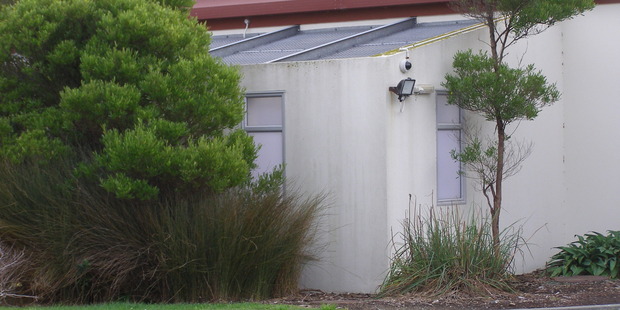 The courtyard nicknamed the "chicken coop" at the Tawhirimatea Unit of the Ratonga Rua o Porirua campus, where Ashley lives. Photo / supplied