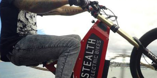 Two Stealth electric bikes were stolen from his South Auckland home on Thursday night. Photo: Supplied