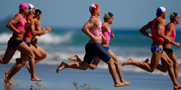 Ben Cochrane (centre) will captain his country for the first time at the Sanyo International Lifesaving Cup.