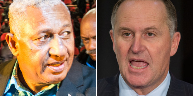 That was the first face to face meeting between the two Prime Ministers since the 2006 coup. Photos / File