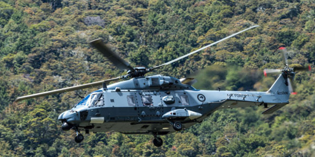 Police said a medic was winched down to rescue the hunter, who is from Levin. Photo: Supplied