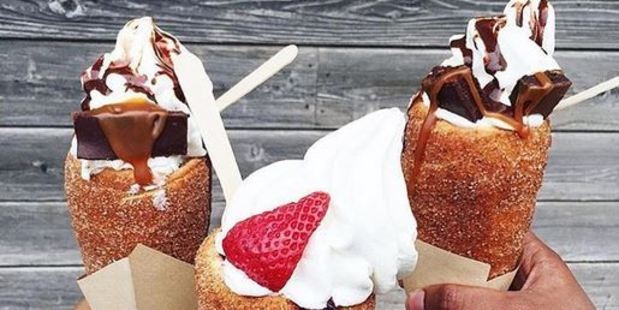 The new doughnut cone trend. Photo / Instagram