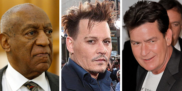 Famous men accused of domestic or sexual violence. Photos / Getty Images