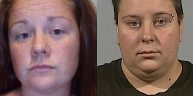 Rachel Fee (left) and Nyomi Fee (right) also abused two other boys, tying one inside a makeshift cage. Photo / Supplied
