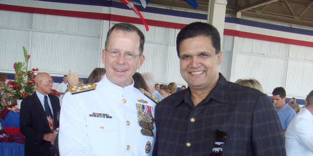 Adm. Mike Mullen with Leonard Glenn Francis. Francis, aka Fat Leonard.