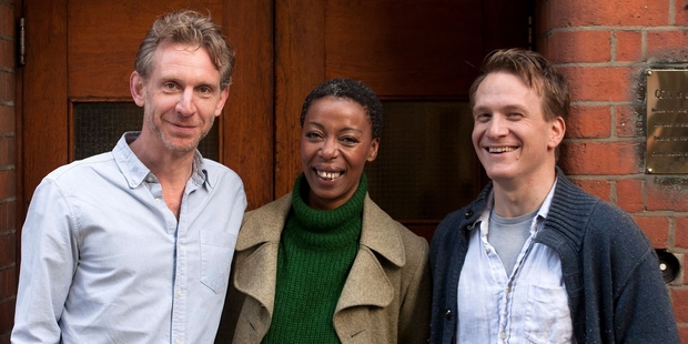 Harry Potter and the Cursed Child features (from left) Paul Thornley (Ron), Noma Dumezweni (Hermione) and Jamie Parker (Harry).