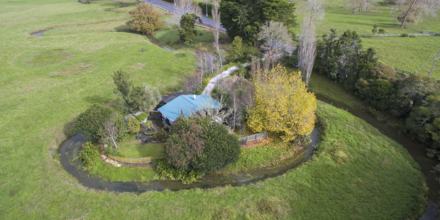A moat or private river? Locals apparently refer to this Clevedon property as "the island of Capri".