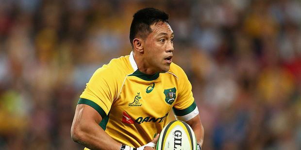 Christian Leali'ifano playing for the Wallabies in 2014. Photo / Getty Images