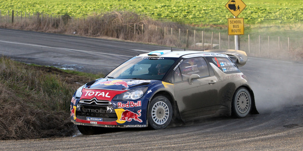 Mikko Hirvonen during Rally New Zealand 2012. Photo / Getty Images