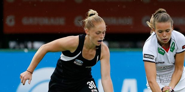 Kathryn Henry of New Zealand playing against Germany. Photo / Getty Images