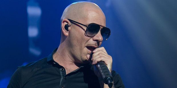 Rapper Pitbull made a surprise appearance as one of his songs was played over the Chilean national anthem during Copa America 2016. Photo / Getty