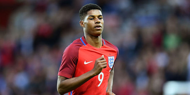 18-year-old England sensation Marcus Rashford. Photo / Getty