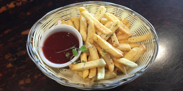 Hot chips at Swashbucklers restaurant at Westhaven , which had the best value hot chips in Auckland. Photo / Gemma Hartley