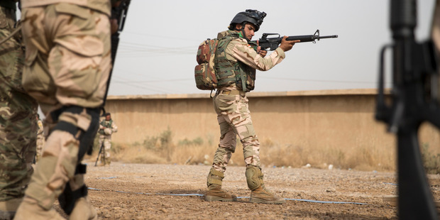 Kiwi troops are based at Camp Taji in Iraq. Photo / Mike Scott