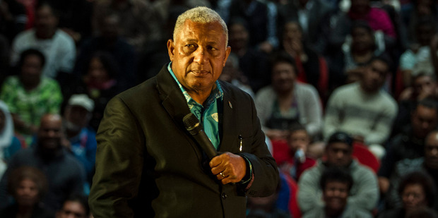 Prime Minister Frank Bainimarama, pictured in Auckland in 2014, thanked New Zealand for its response to Cyclone Winston. Photo / Michael Craig